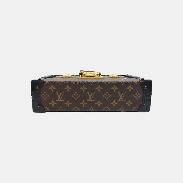 PETITE MALLE Monogram Coated Canvas Brown