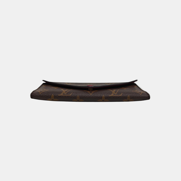 JOSÉPHINE Monogram Coated Canvas Brown Wallet