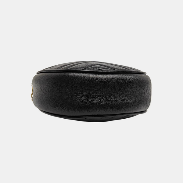GG Marmont Mini Quilted Calfskin Black