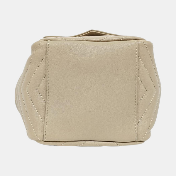 JOE Mini Chevron Lambskin Beige
