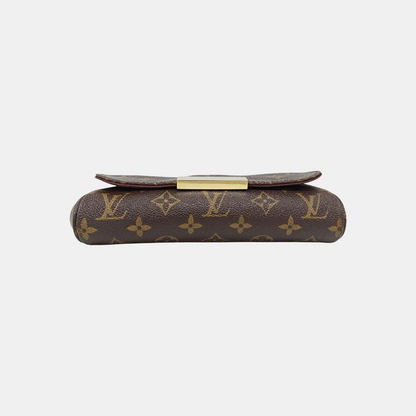 FAVORITE PM Monogram Coated Canvas Brown
