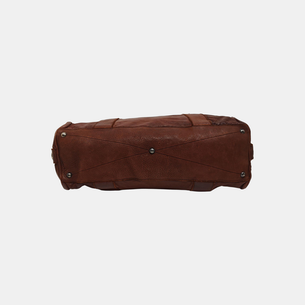 Calfskin Top Handle Bag Red