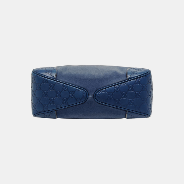 Monogram Canvas Top Handle Bag Blue