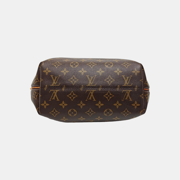 TURENNE Monogram Coated Canvas Brown