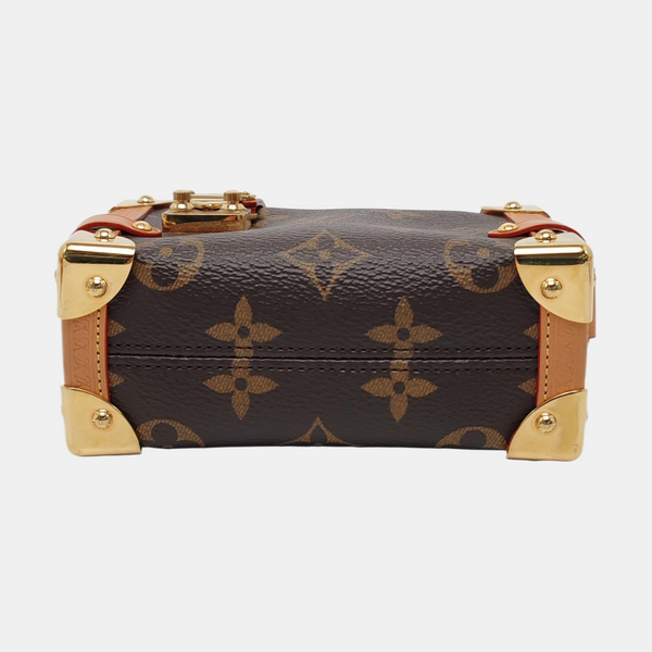 SIDE TRUNK Super Mini Monogram Coated Canvas Brown