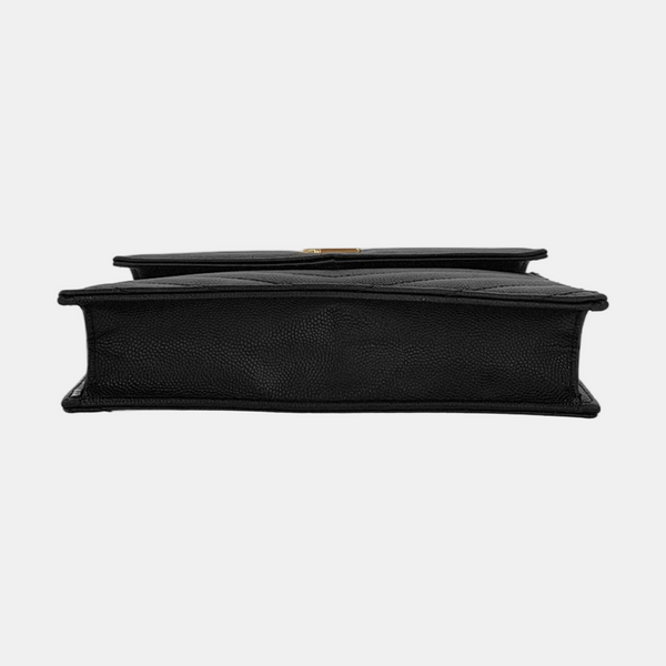 MONOGRAM WOC Chevron Calfskin Black