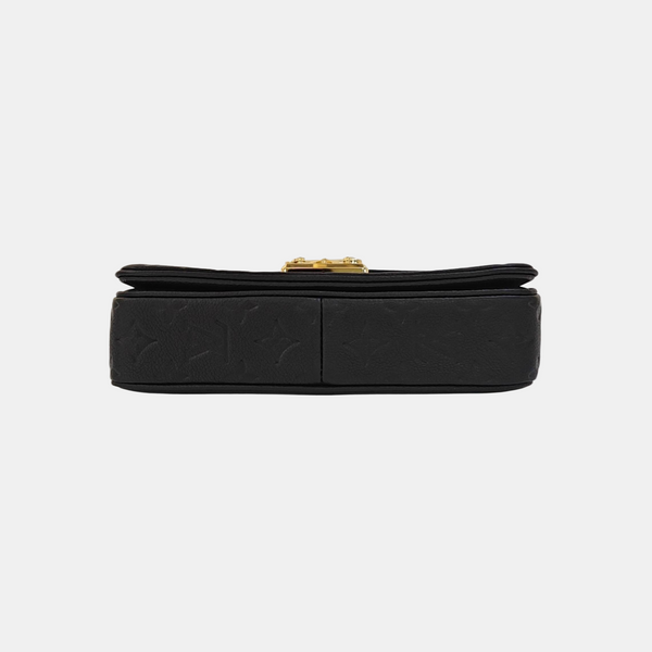 MARCEAU Monogram Calfskin Black