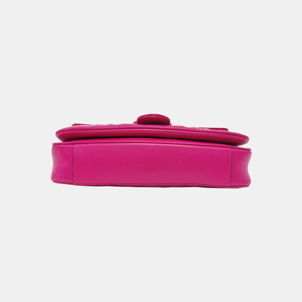 GG Marmont Medium Quilted Calfskin Red