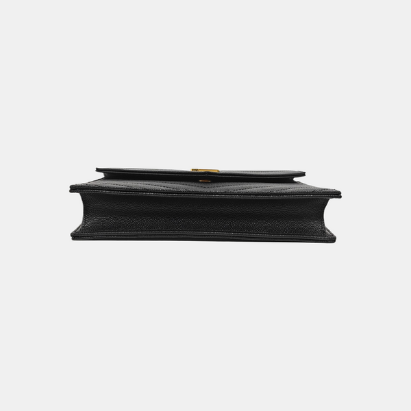 MONOGRAM WOC Chevron Calfskin Black