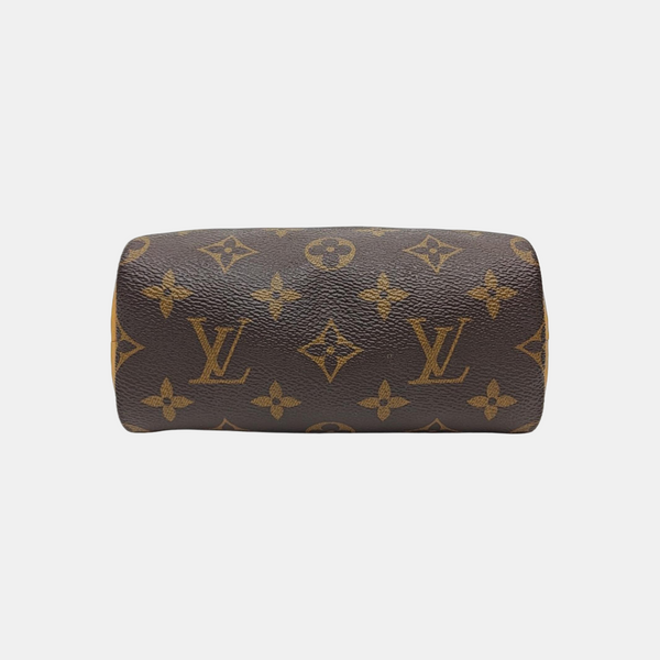 SPEEDY Nano Monogram Coated Canvas Brown