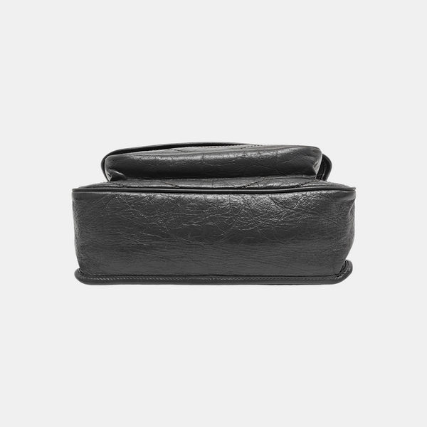 NIKI Medium Chevron Calfskin Gray