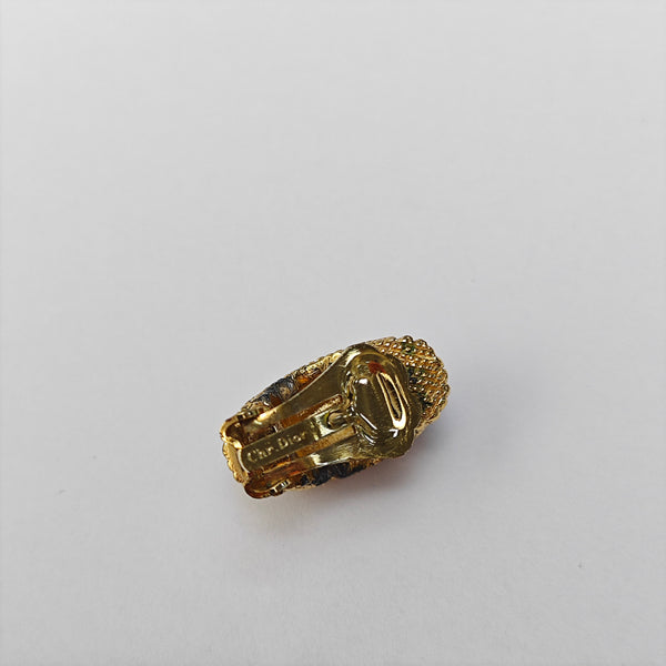 Metal Gold Clip On Earrings