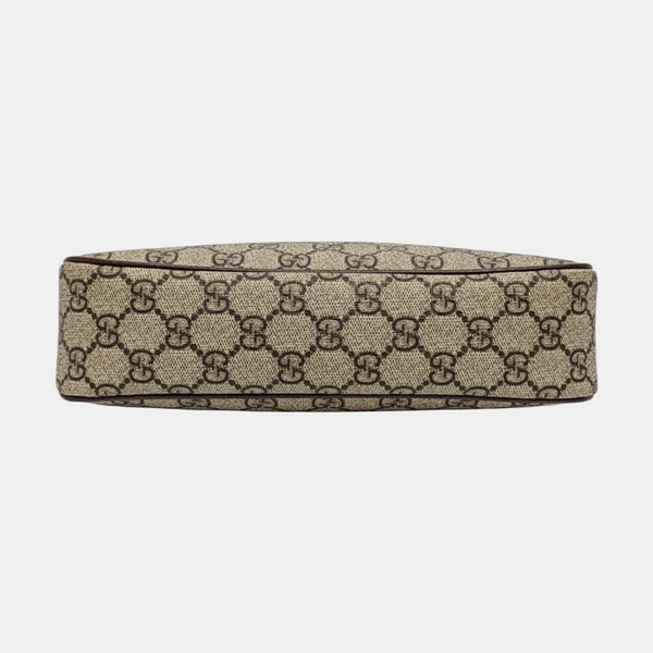 Ophidia Small Monogram Coated Canvas Brown