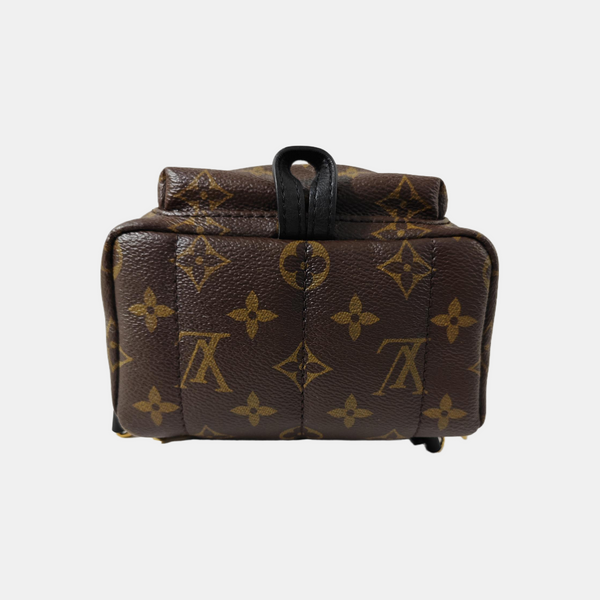 PALM SPRINGS Mini Monogram Coated Canvas Brown