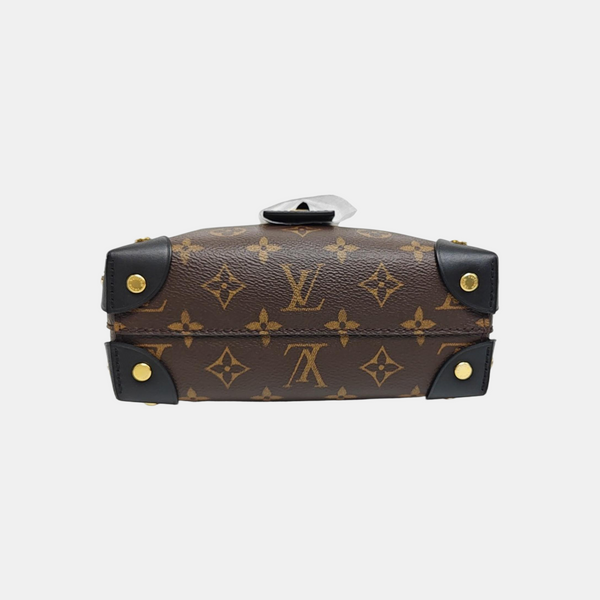 PETITE MALLE Monogram Coated Canvas Brown