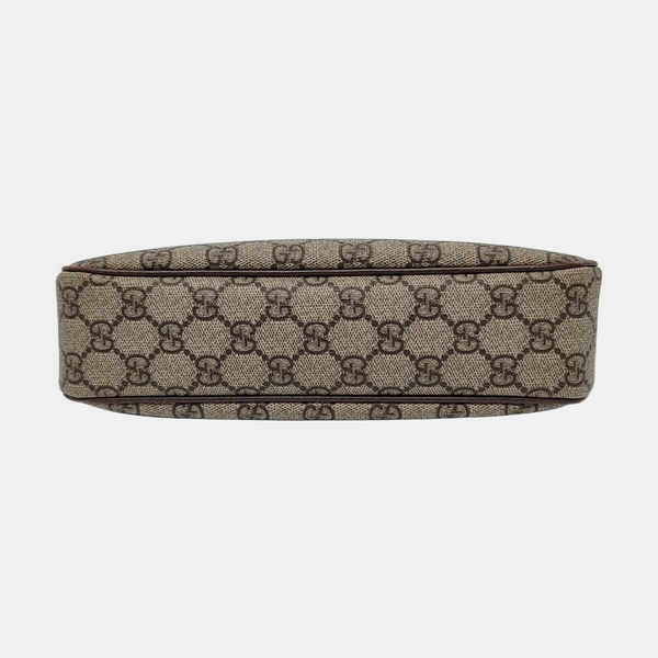 Ophidia Small Monogram Coated Canvas Beige
