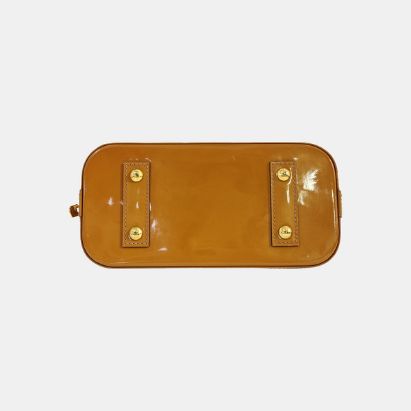 ALMA BB Monogram Patent Leather Yellow