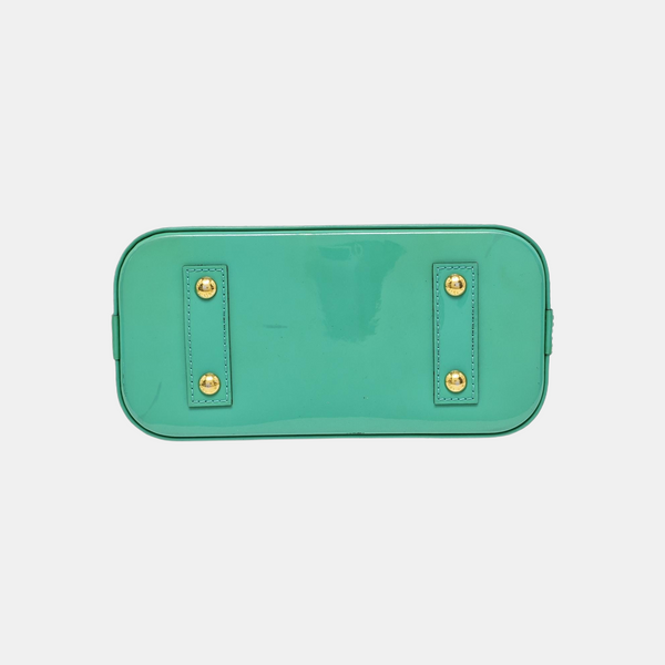 ALMA BB Monogram Patent Leather Green