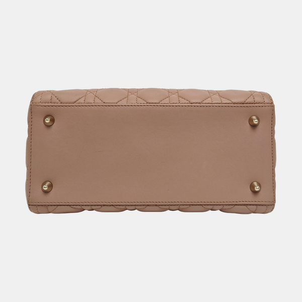 Lady Dior Medium Quilted Lambskin Pink