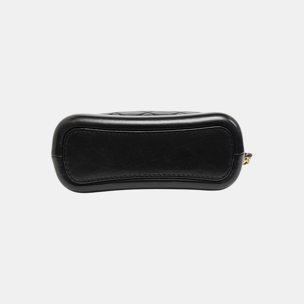 GABRIELLE Small Quilted Calfskin Black