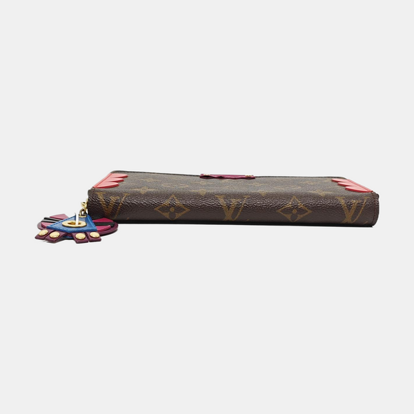 ZIPPY Monogram Coated Canvas Brown Wallet