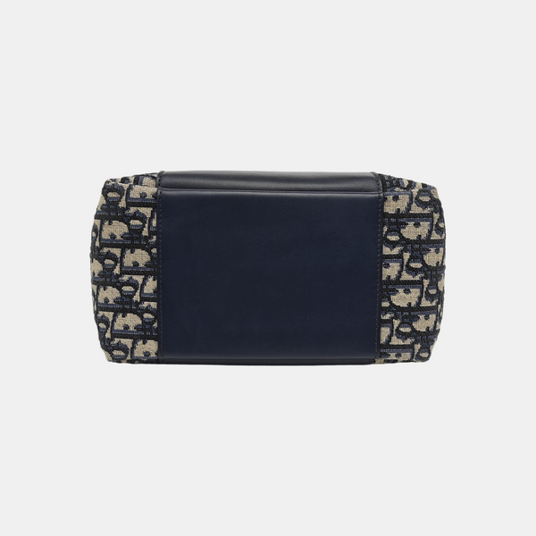 CD Signature Small Oblique Calfskin Blue