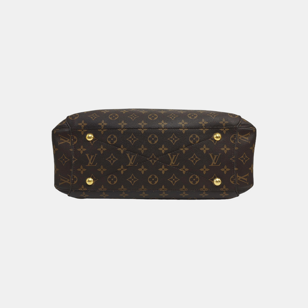 MONTAIGNE GM Monogram Coated Canvas Brown