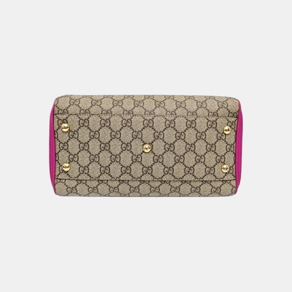 GG Blooms Monogram Coated Canvas Beige
