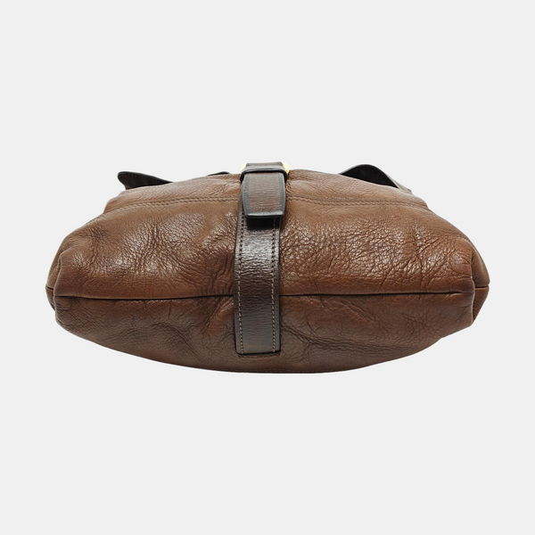 Calfskin Shoulder Bag Brown