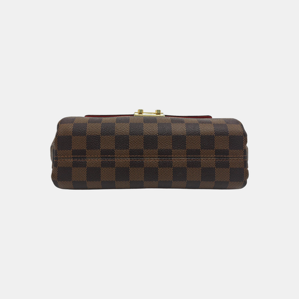 CROISETTE Damier Ebene Coated Canvas Brown