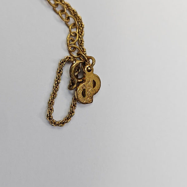 Petit CD Metal Gold Necklace