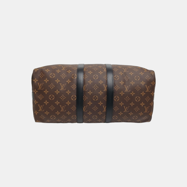 KEEPALL 45 Monogram Coated Canvas Brown