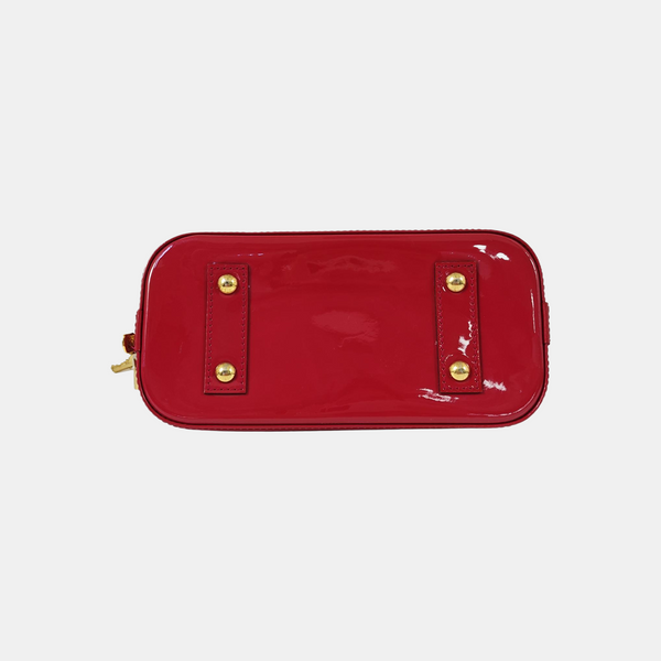 ALMA BB Monogram Patent Leather Red