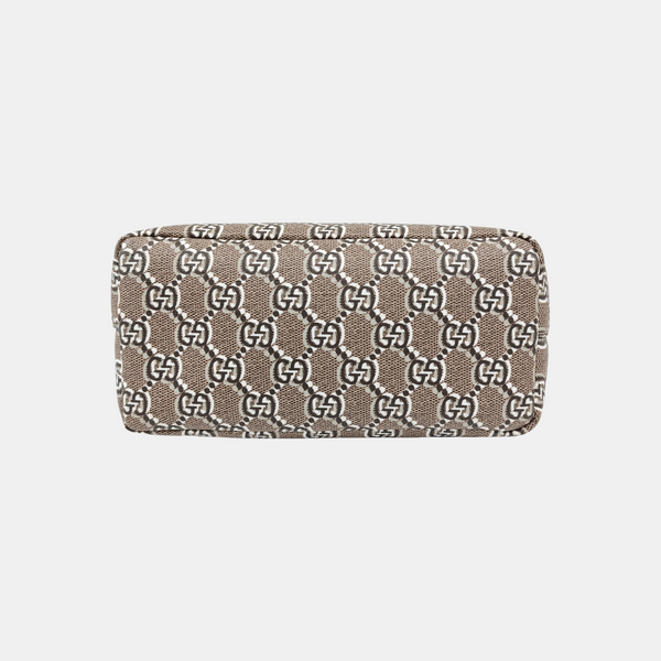 Monogram Coated Canvas Top Handle Bag Super Mini Gray