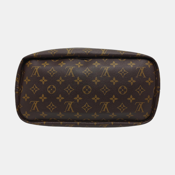 NEVERFULL MM Monogram Coated Canvas Brown
