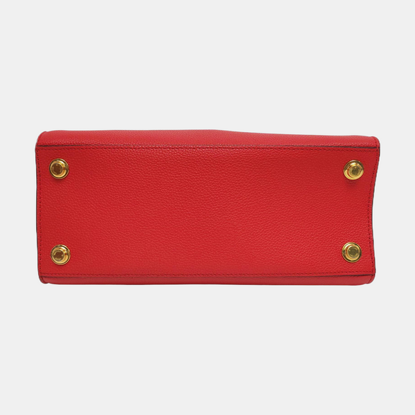 CITY STEAMER PM Calfskin Red