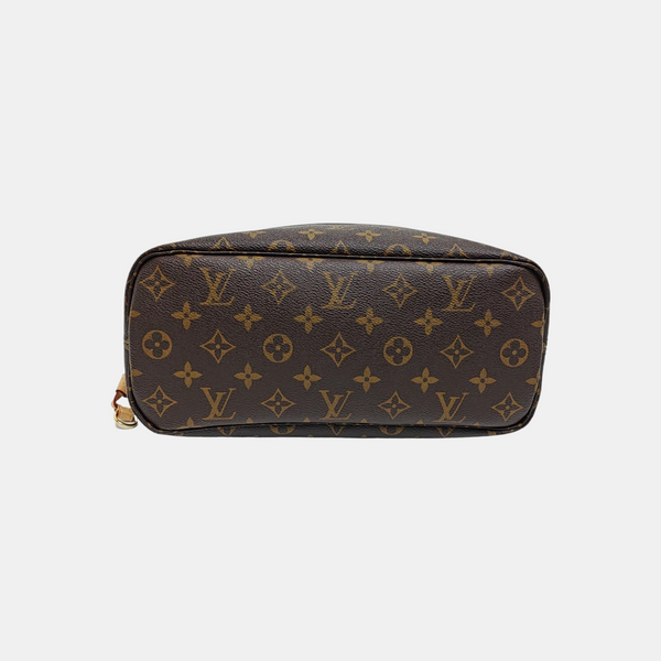 NEVERFULL PM Monogram Coated Canvas Brown