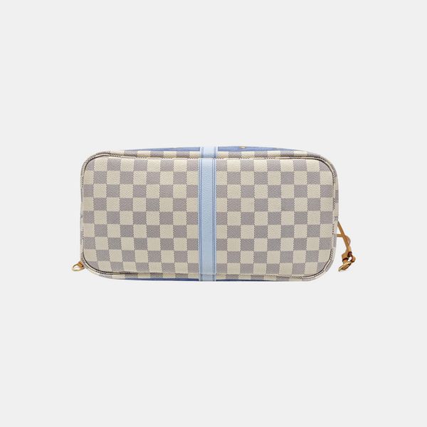 NEVERFULL MM Damier Azur Coated Canvas White