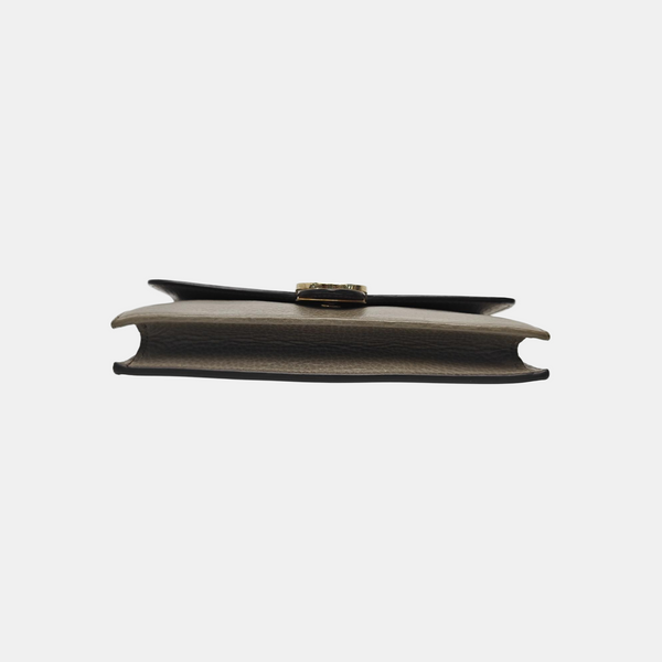 Interlocking G Small Calfskin Gray