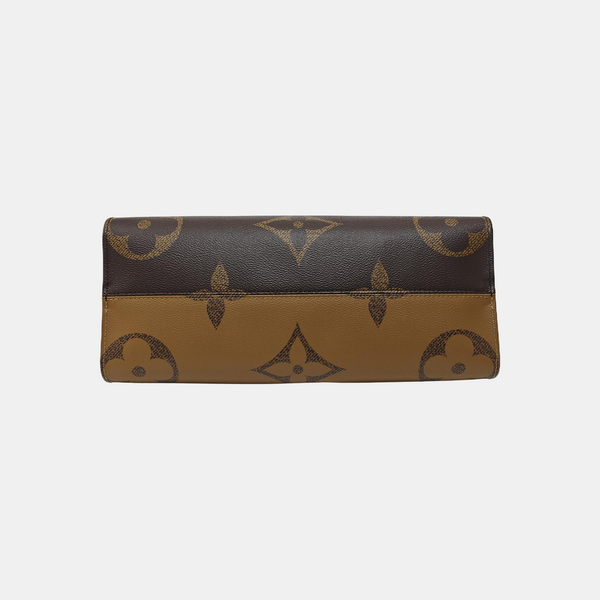 ONTHEGO MM Monogram Coated Canvas Brown