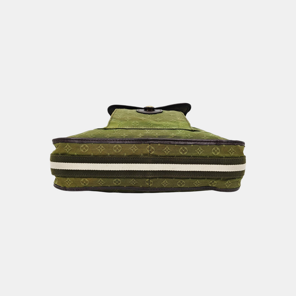 MARY KATE Monogram Canvas Green