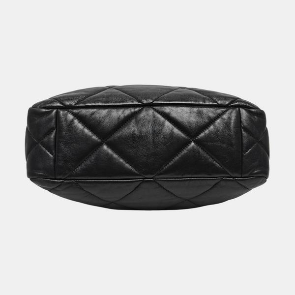 CHANEL 19 Large Quilted Lambskin Black