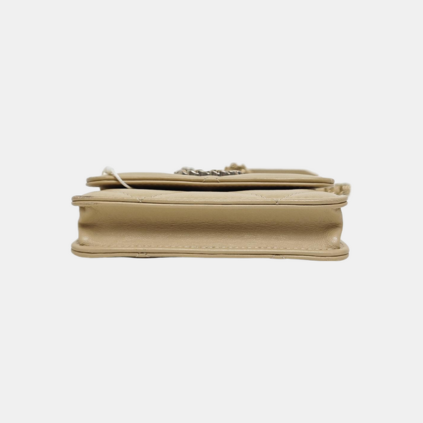 Authenticated pre-owned CHANEL 19 Quilted Lambskin Beige - Shoulder Bag at Looply