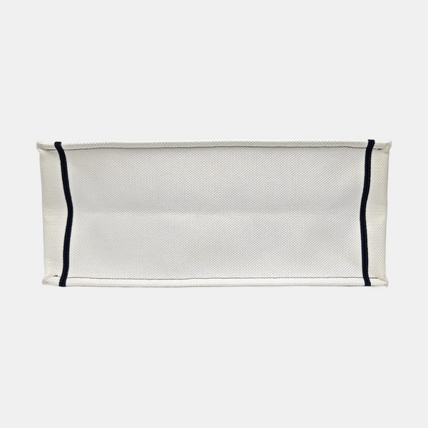 Authenticated pre-owned Book Tote Large Canvas White - Tote Bag at Looply