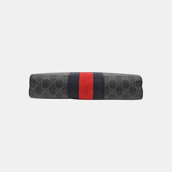 GG Supreme Monogram Coated Canvas Gray