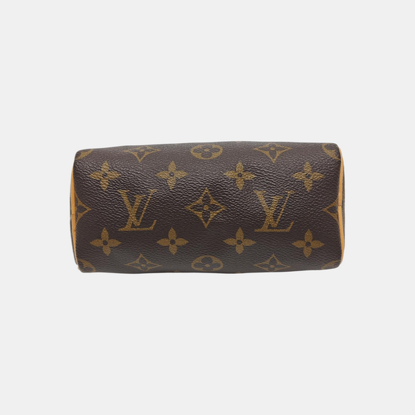 SPEEDY Nano Monogram Coated Canvas Brown