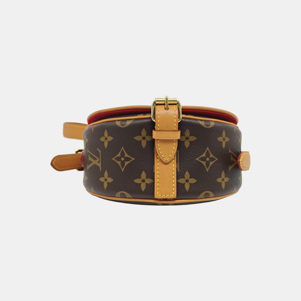 TAMBOURINE Monogram Coated Canvas Brown