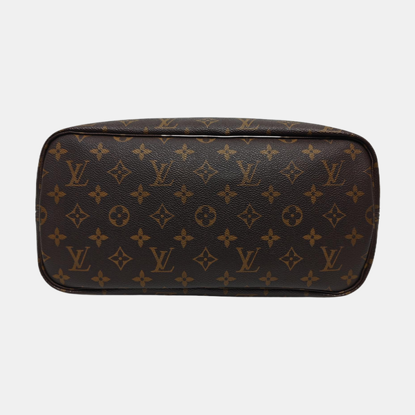 NEVERFULL MM Monogram Coated Canvas Brown