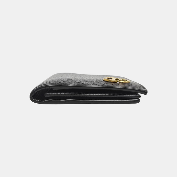 GG Marmont Mini Calfskin Black Card Holder