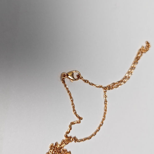 Pop H Metal Rose Gold Necklace
